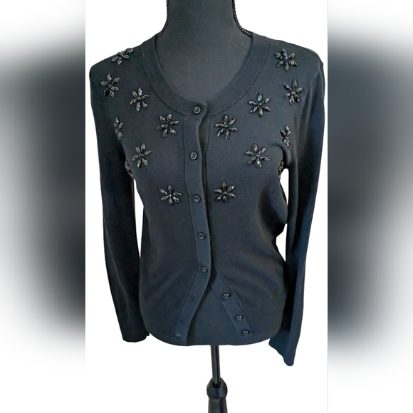kate spade Sweaters - Kate Spade 100% cotton beaded cardigan